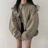 2024 Nuevo Otoño Delgado Nuevo Estilo Coreano Holgado Ropa de Béisbol Ropa de Trabajo Abrigo Casual Estudiante Femenina Tendencia