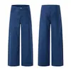 Ropa para Hombre Shanggu: Comercio Transfronterizo Exclusivo de Mezclilla Japonesa y Coreana - Estilo Americano Pantalones Rectos Versión Coreana Algodón Puro Modernos de Cintura Media