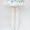 Medias con Cordones y Lazos, Finas Versátiles de Primavera y Verano, Pantimedias Lolita Empalmadas para Base