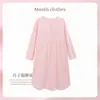 E-commerce Transfronteiriço 10A Fabricante Classe A Algodão Primavera e Verão Pijama de Maternidade com Bojos para Mulheres Pós-Parto, Mais Peça Única para Dropshipping
