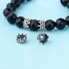 Plata de Ley S925 Wenwan 10mm Accesorios Semilla de Bodhi Semilla de Ciprés Rosario Colgante Joyería Hueca Corona Cuentas Espaciadoras Joyería de Plata