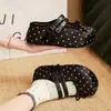 Tamancos Plataforma Mary Jane Aumentadores de Altura para Mulheres, Sandálias Slip-On Versáteis Retro de Verão com Bolinhas e Solado Grosso, Novo Modelo 2026