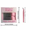 Set de Pestañas Postizas Transfronterizas Gran Capacidad Serie Wm Agranda los Ojos Rizado Segmentadas Injerto Pestañas Postizas Simuladas