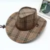 Chapéu Chapéu Western Proteção Solar para Exterior Jeans Chapéu de Pesca para Homens Fresco para Mulheres Lazer Viagem Chapéu de Palha de Verão