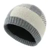 Gorros para Otoño e Invierno, Suéteres Nuevos, Cálidos y de Terciopelo, Gorros de Punto a Cuadros y Color Bloque para Hombres y Mujeres, Gorros de Lana en Stock