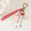 Llavero Colgante para Bolso con Diseño de Lunares Rayas Notas Musicales Estrellas Vintage Japonés y Coreano Accesorio Creativo Lindo Divertido Regalo para Mejores Amigos