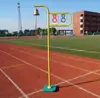 Marcadores de bloco para bloqueio de raia em pista de atletismo, postes de bloqueio de raia para local escolar, marcadores indicativos de pista de atletismo