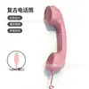 Microfone de Telefone Retrô com Plugue Direto Tipo-C, Receptor de Celular Universal, Alça de Fone de Ouvido Externo com Fio, Receptor Brilhante com Porta C