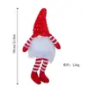 Decoración de Muñeco sin Rostro Rayado de Lentejuelas Navideño de Amazon para Fiesta en Casa Adornos de Gnomo Tejido para Fotos