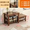 Banqueta para Cambiar Zapatos al por Mayor en la Puerta, Zapatero Doméstico, Taburete, Zapatero Integrado para Sentarse, Banqueta para Ponerse Zapatos, Madera Maciza para Puerta de Entrada Larga