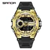 Reloj Deportivo Sanda para Hombres y Adolescentes Reloj Multifuncional para Estudiantes Resistente al Agua Esfera Grande Reloj Electrónico Venta Directa de Fábrica