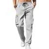 Pantalones Cargo Casuales Versátiles de Color Sólido Estilo Americano Único para Hombre de Verano de Amazon Disponibles para el Viaje Diario con Cordón
