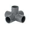 Conector en T tridimensional de PVC para suministro de agua, de cuatro vías, cinco vías y seis vías (20, 25, 32, 40 y 50 mm), accesorios para conector de ángulo recto de plástico para bricolaje.