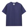 Verano 230g Cuello Redondo Color Puro Peso Pesado Trendy Camiseta de Hombre Manga Corta Algodón Puro Camiseta Cultural Logo Estampado en Caliente Venta al por Mayor