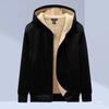 Terno de suéter masculino solto, cor sólida, quente, esportivo, casual, cardigan, tamanho grande, jaqueta, duas peças, elegante