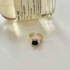 Anillo abierto de viento frío con diamantes franceses de diseño de nicho, personalidad de moda, anillo retro de moda 2024 nuevo