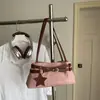 Bolso Pequeño Bajo el Brazo Estilo Chica Picante Retro para Mujer 2026 Nuevo Bolso de Mano para el Trabajo Bolso Baguette Bolso de Hombro con Textura de Otoño