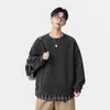 Sudadera a cuadros de falso dos piezas con bloques de color retro americano para hombre, nuevo estilo otoño e invierno, chaqueta versátil para hombre estilo 'old money' texturizada