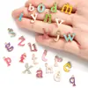 Accesorios de Joyería con Goteo de Aceite de Aleación Colgantes de 26 Letras Inglesas Pulsera DIY Llavero Colgante Decorativo S132