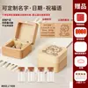 Caja de Colección de Recuerdos de Lanugo de Bebé y Cordón Umbilical Fabricación Conmemoración de los Cien Días y Luna Llena del Recién Nacido Botella de Conservación de Lanugo y Dientes de Bebé