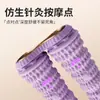 Rolo para Fascite Plantar, Treinador para Pé Plano, Relaxamento Rolante de Fileira Dupla, Drenagem do Arco Plantar, Massagem Magnética com Agulhas Macias para a Sola