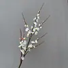 Árbol Artificial de Flor de Ciruelo de Invierno, Árbol de Flor de Ciruelo Estilo Chino, Decoración para el Hogar para Año Nuevo, Decoración Floral Suave, Arreglo Floral, Flores Artificiales para Hotel