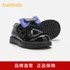 Zapatos Infantiles Balabala, Zapatos Casuales para Niñas, Zapatos Pequeños de Cuero con Relieve 3D para Primavera y Otoño con Correas de Velcro, Zapatos de Princesa