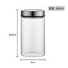 Frasco Hermético de Vidrio de Alto Borosilicato Botella de Vidrio Almacenamiento Botella de Almacenamiento de Alimentos Almacenamiento de Cocina Frasco de Almacenamiento de Botella de Té y Granos