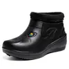 Nuevos zapatos de algodón para mujer de invierno 2026, forrados de felpa y engrosados para abrigar, diseño sin cordones, suela gruesa, cómodos zapatos para exteriores para mujer para ventas transfronterizas