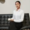 Camisa Elegante de Otoño Primavera para Mujer a Prueba de Tres Cosas Nueva de Manga Larga Color Sólido Combinable Casual Cárdigan de Negocios Camisa de Mujer