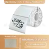 Papel Térmico Adecuado para Phomemo M110/Clabel 221B Rollo de Papel de Etiqueta Transparente para Retención de Muestras de Alimentos