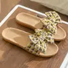 Zapatillas Nuevas de Lino para Mujer Verano Uso en Casa para Parejas Sandalias y Zapatillas de Casa Antideslizantes Suaves