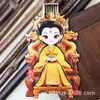 Ímãs de Geladeira de Madeira com Personagens de Tendência Nacional em Estoque, Lembranças Turísticas Criativas Apresentando 56 Grupos Étnicos, Designs de Imperador e Imperatriz, Venda por Atacado a Partir de Uma Peça