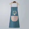 Delantales al por mayor, lavables con paño, para uso en la cocina del hogar, impermeables y a prueba de aceite