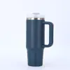Taza de Coche de Acero Inoxidable con Asa de 30 oz Transfronteriza, Doble Pared al Vacío, Termo de Gran Capacidad, Taza Portátil para Exteriores con Popote