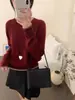 Suéter de Lã de Seda 100% Gola Redonda Feminino Outono Inverno Estilo Básico Slim Fit Manga Longa Amigo da Pele Camada Interna Top de Lã