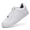 Sapatos brancos transfronteiriços de outono e inverno para casais, tamanho extra grande, 46 jardas, sapatos com painel de couro respirável, moda casual, sapatos masculinos de comércio exterior