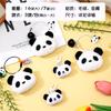 Lindo llavero de panda de peluche colgante mochila mochila muñeca pequeño adorno colgante Muñeca Adorno colgante de muñeca