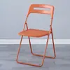 Silla de Plástico Plegable Ins Silla de Respaldo de Acrílico Transparente Moda Silla para Reuniones Eventos Silla para Fotos Mafuri Silla Plegable