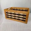 En Stock Modelo Nuevo Cesta de Almacenamiento de Madera y Ratán Caja de Almacenamiento de Escritorio Sala de Estar del Hogar Contenedor de Almacenamiento para Libros, Snacks y Misceláneos