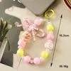 Dopamina Muñeca Popular Bonita con Cuentas Cadena para Teléfono Móvil Colgante Joyería Regalo Llavero Portátil Anti-Pérdida