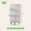 Estante de Almacenamiento de Verduras para Cocina de Pie Multicapa para el Hogar Engrosado Extraíble Cesta para Frutas y Verduras Cesta de Almacenamiento Carrito