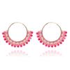 Pendientes de cuentas de estilo bohemio europeo y americano color tejido a mano borla larga pendientes de cuentas Miyuki venta al por mayor
