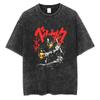 Camiseta Estonada Masculina Verão Anime Japonês 2025 Estampa