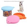 Venda por atacado 7 cores de silicone pet pode cobrir gato e cão grau de alimento três em um fresco manter tampa de vedação universal imprimível