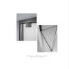 Puerta corredera de vidrio insonorizada para el hogar personalizada Puerta de ducha recta extremadamente estrecha para baño Separación de seco y húmedo