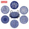 Posavasos de silicona redondo de 9,8 cm, creativo, para café, almohadilla aislante antideslizante simple, tapete para taza de té