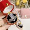 Corona de superdiosa Camelia Anillo Ping Shangmei retención de color fuerte oro amarillo brillante de lujo circonita anillo abierto