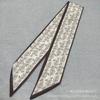 Bufanda de Seda Explosiones Otoño e Invierno Retro Larga Decoración Biselada Cinta Moda Bufanda Versátil Corbata Diadema Lazo para el Cabello Cinturón para el Cabello