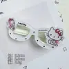 Pinza Roja KT para el Pelo de Gato Corazón Dulce de Chica Pinza Lateral para el Flequillo Moda Linda Pinza de Pico de Pato para Cabello Suelto Accesorios para el Cabello de Dibujos Animados